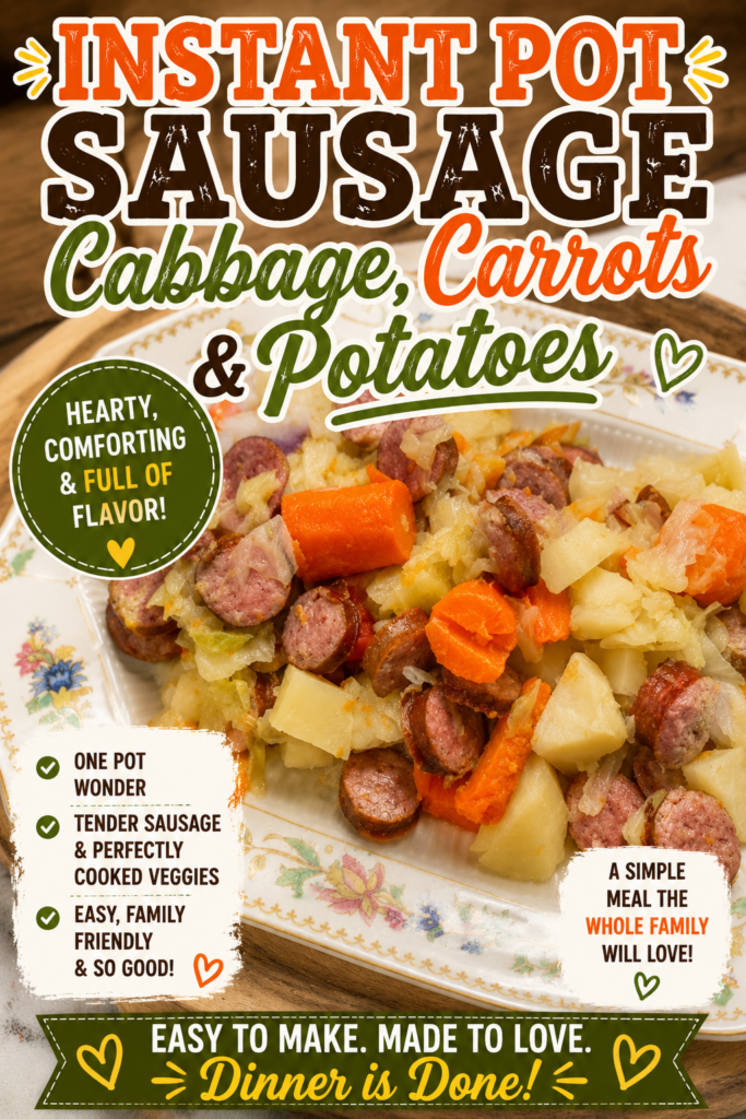 instant pot sausage cabbage carrots and potatoes