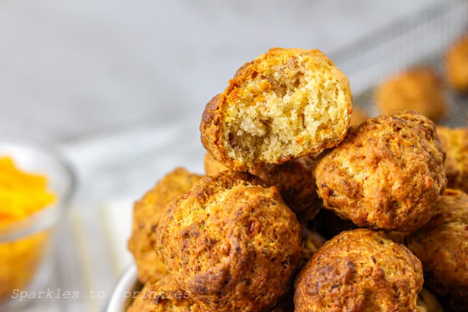 Air Fryer Sausage Balls Sparkles to Sprinkles