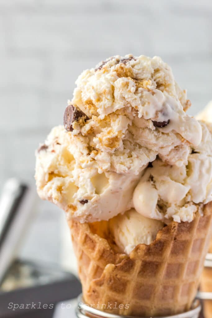 smores no churn ice cream