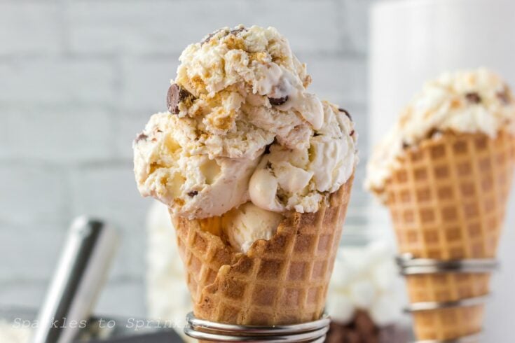 S’mores No-Churn Ice Cream