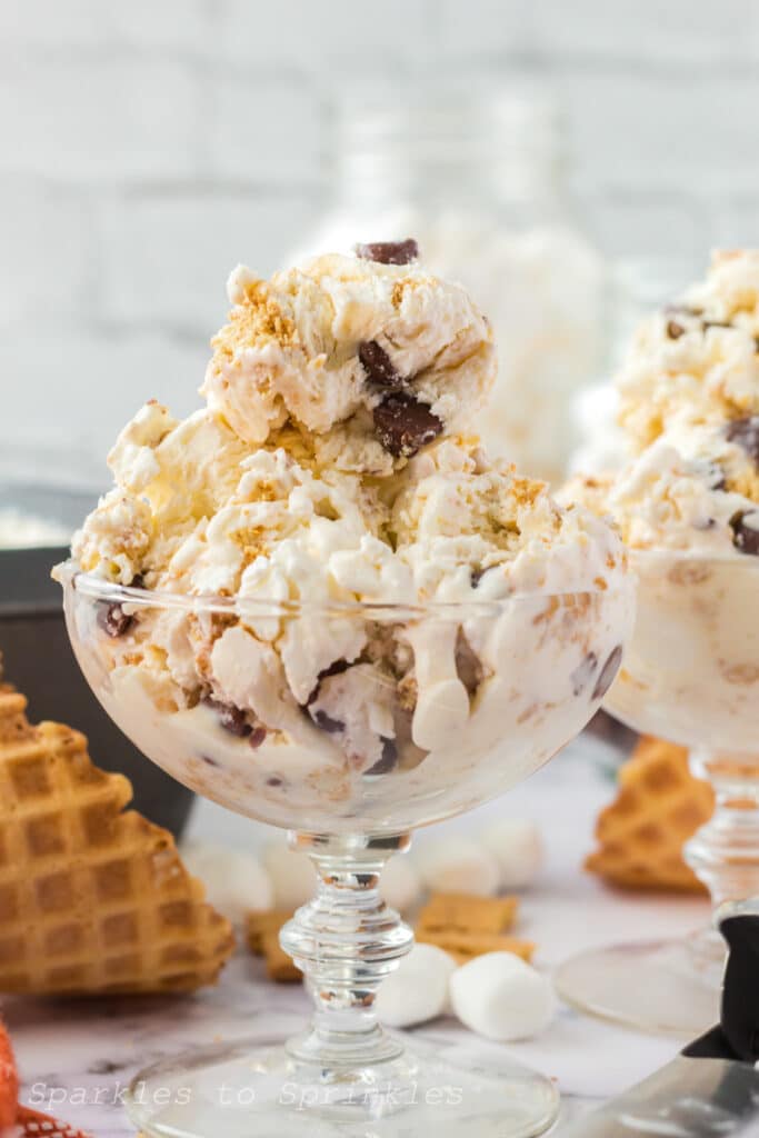 smores no churn ice cream