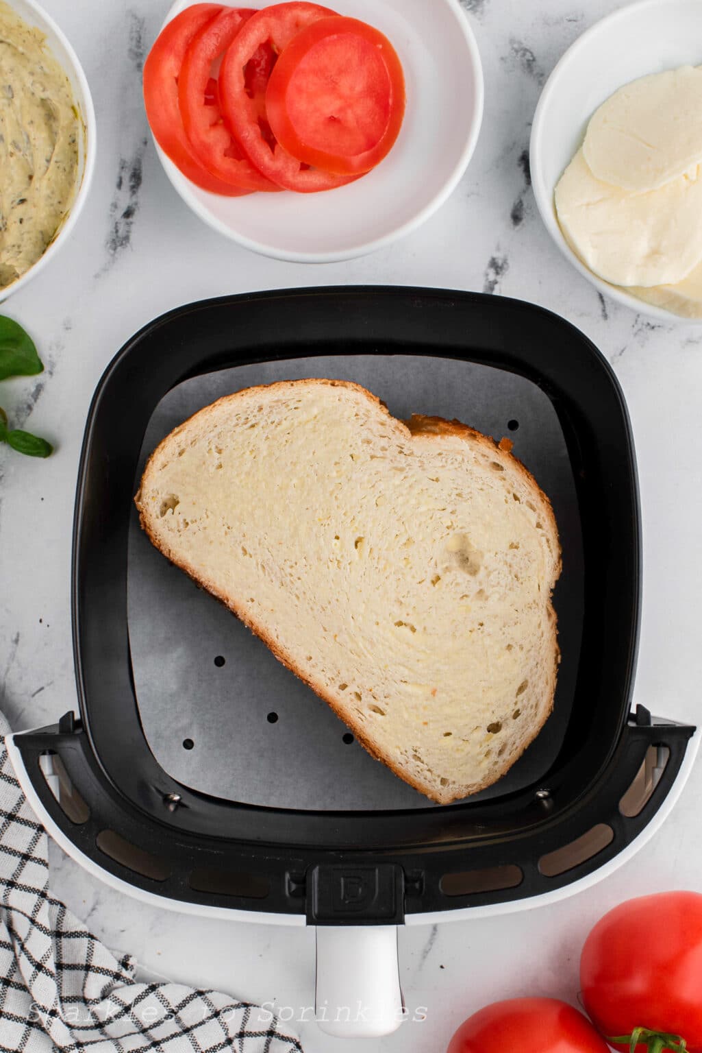 Air Fryer Caprese Panini Sparkles to Sprinkles
