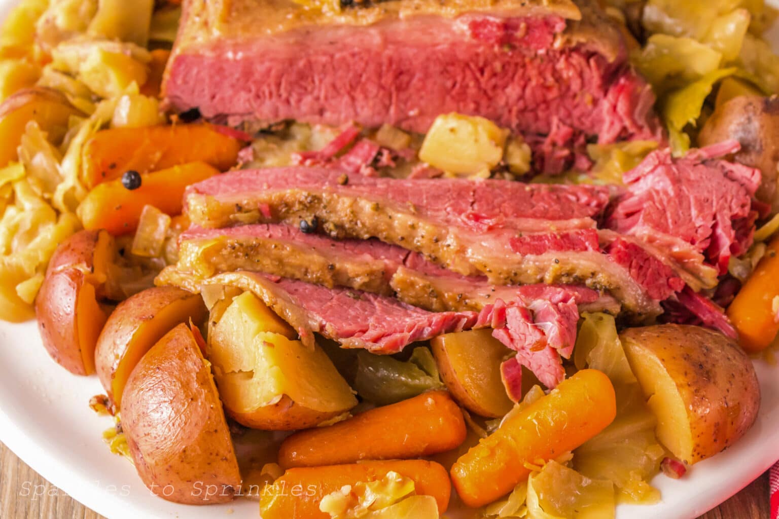 Crockpot Corned Beef and Cabbage Sparkles to Sprinkles