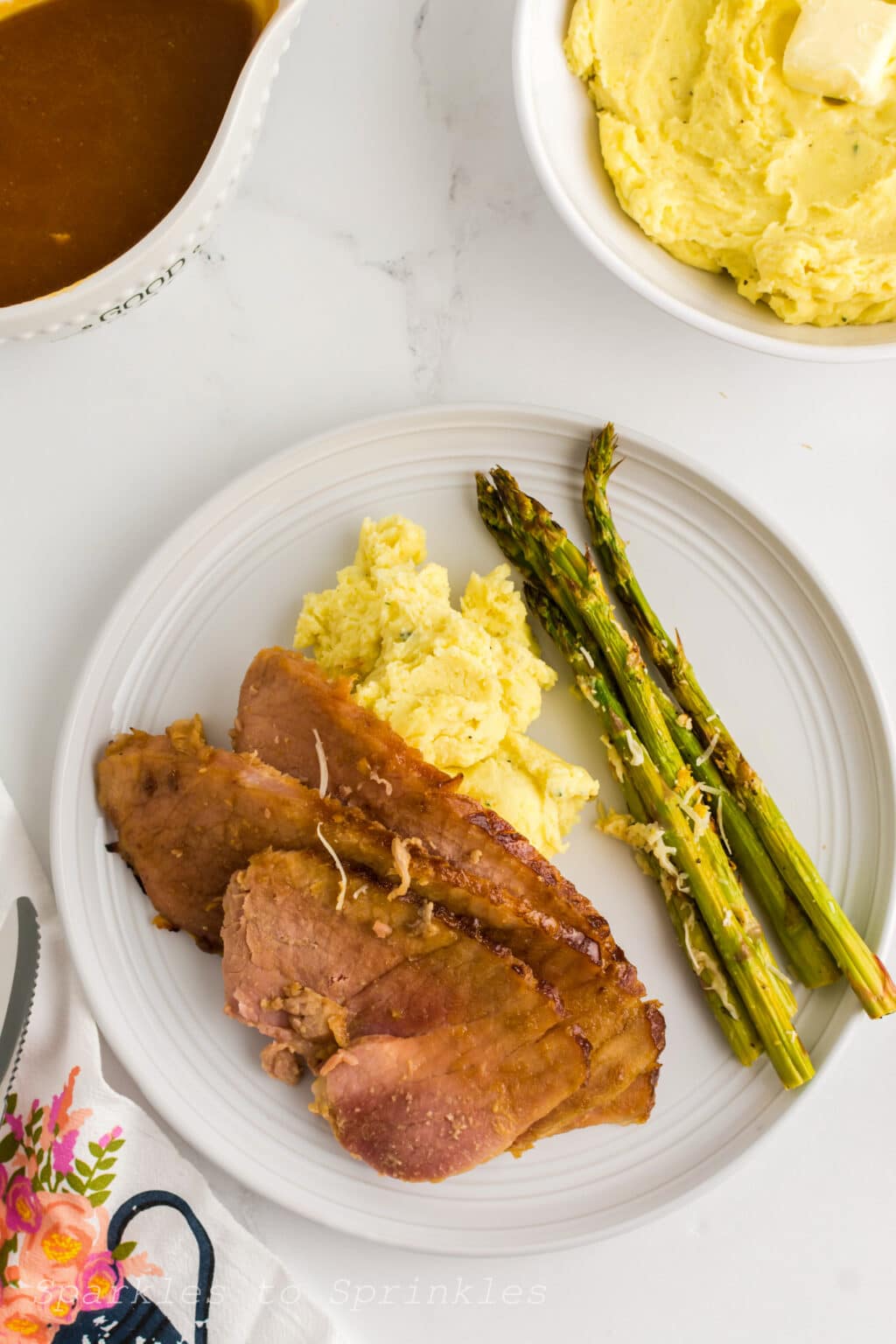 Slow Cooker Honey Dijon Ham Sparkles to Sprinkles