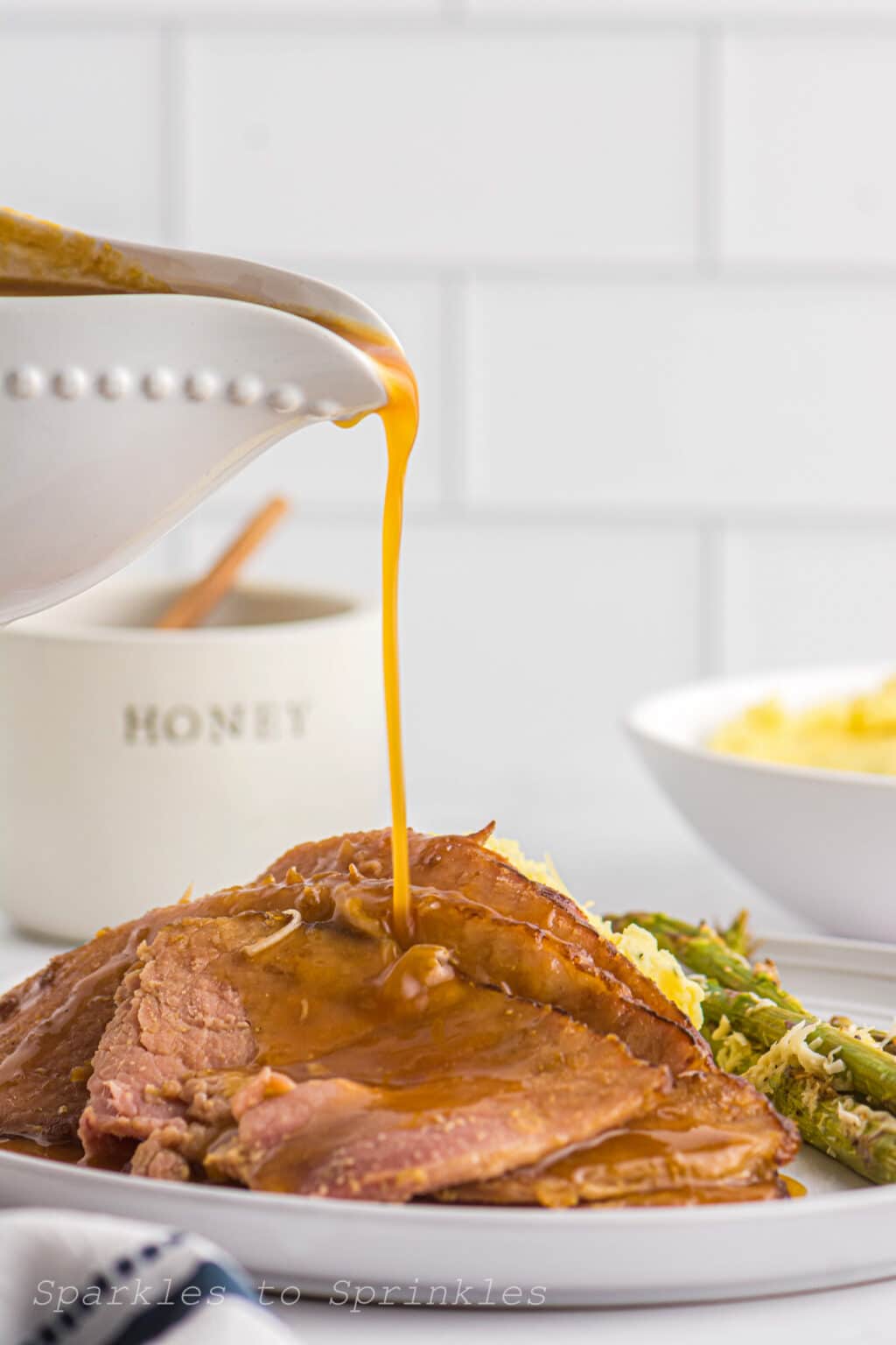Slow Cooker Honey Dijon Ham Sparkles to Sprinkles