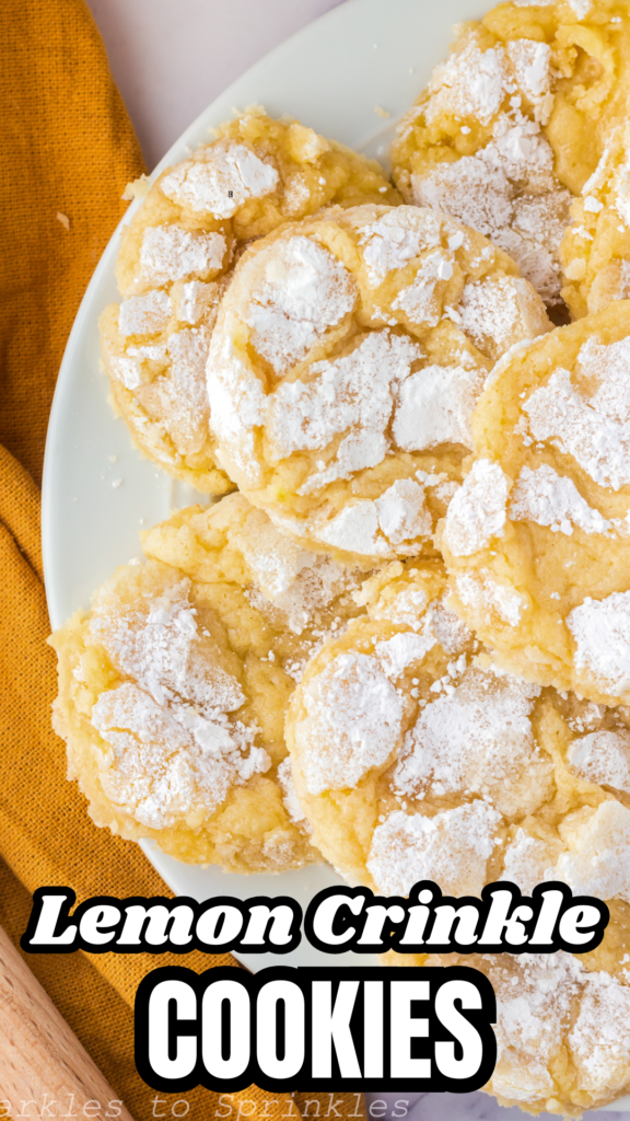 lemon crinkle cookies long pin