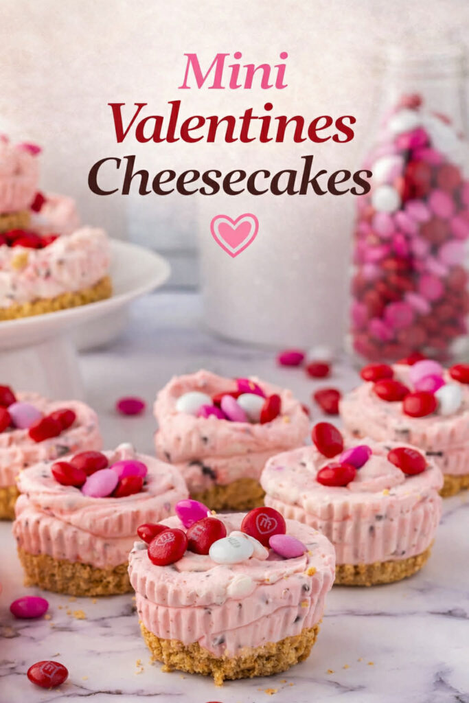mini valentines cheesecakes pin new
