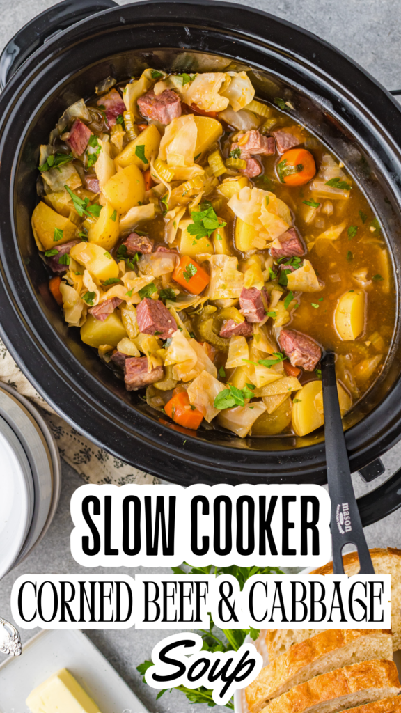 slow cooker corned beef and cabbage soup