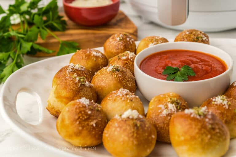 Air Fryer Pizza Pretzel Bites