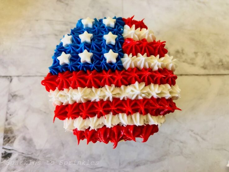 american flag cupcakes