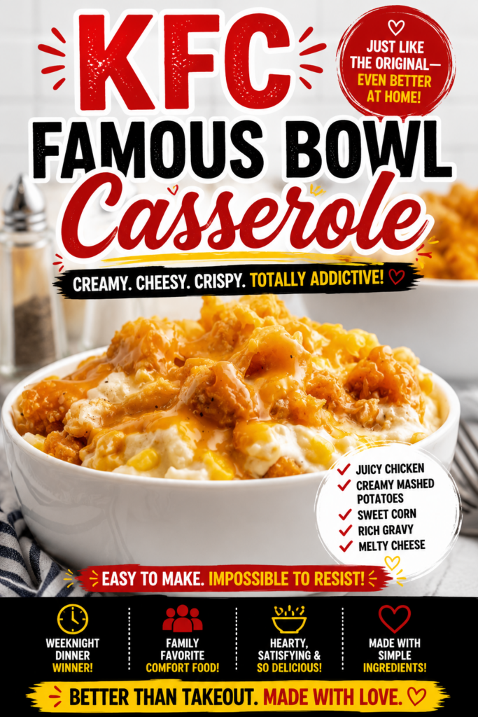 kfc famous bowl casserole pin