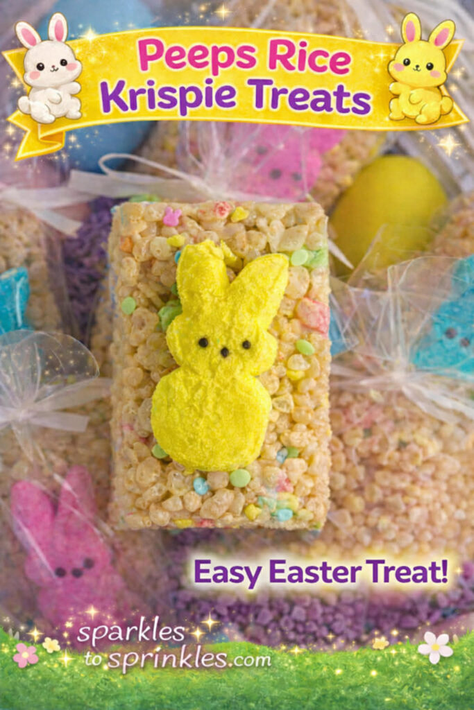peeps rice krispie treats pin new