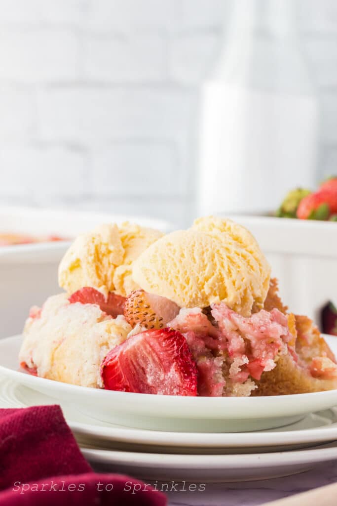 strawberry cobbler