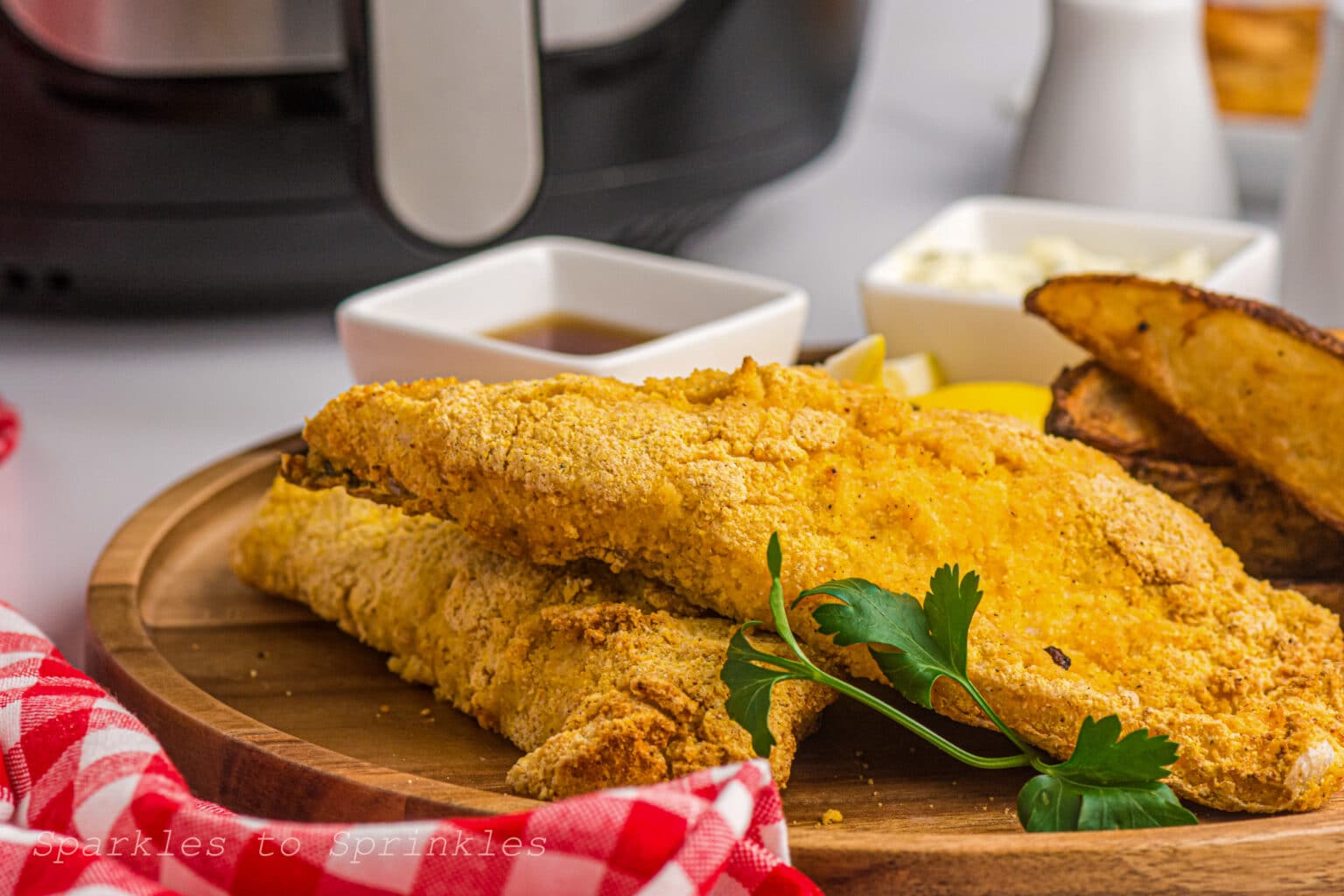 Instant Vortex Plus Omni Air Fryer Sweet Potato Fries Sparkles to