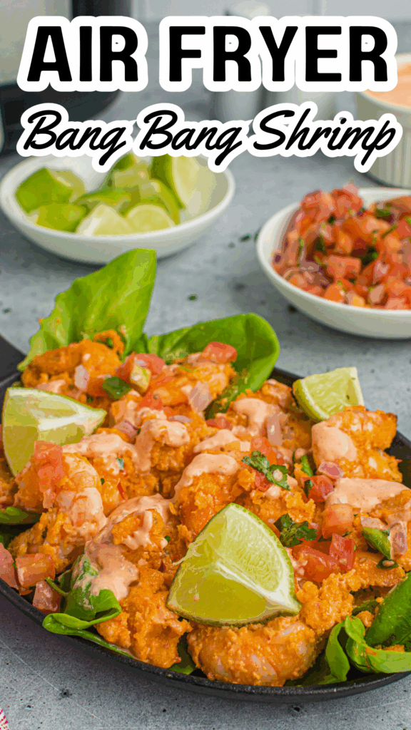 air fryer bang bang shrimp long pin