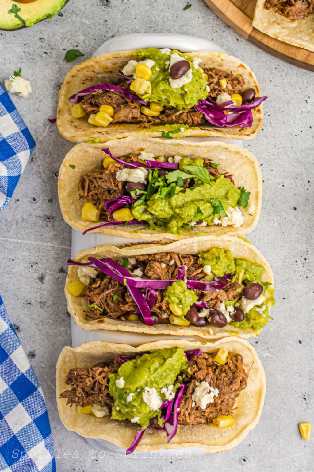 Slow Cooker Shredded Beef Tacos Sparkles to Sprinkles