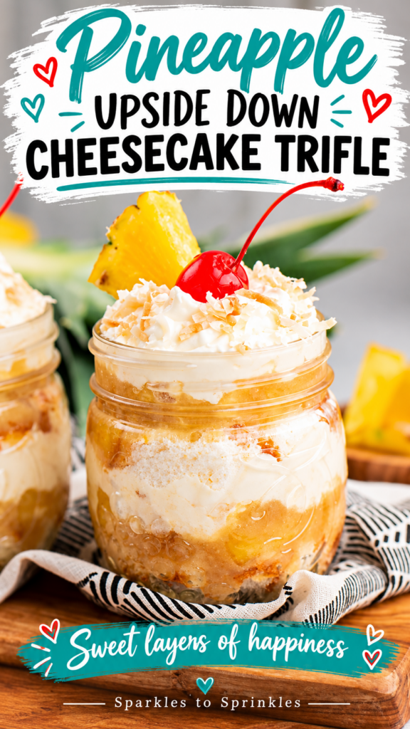 pineapple upside down cheesecake trifle pin new