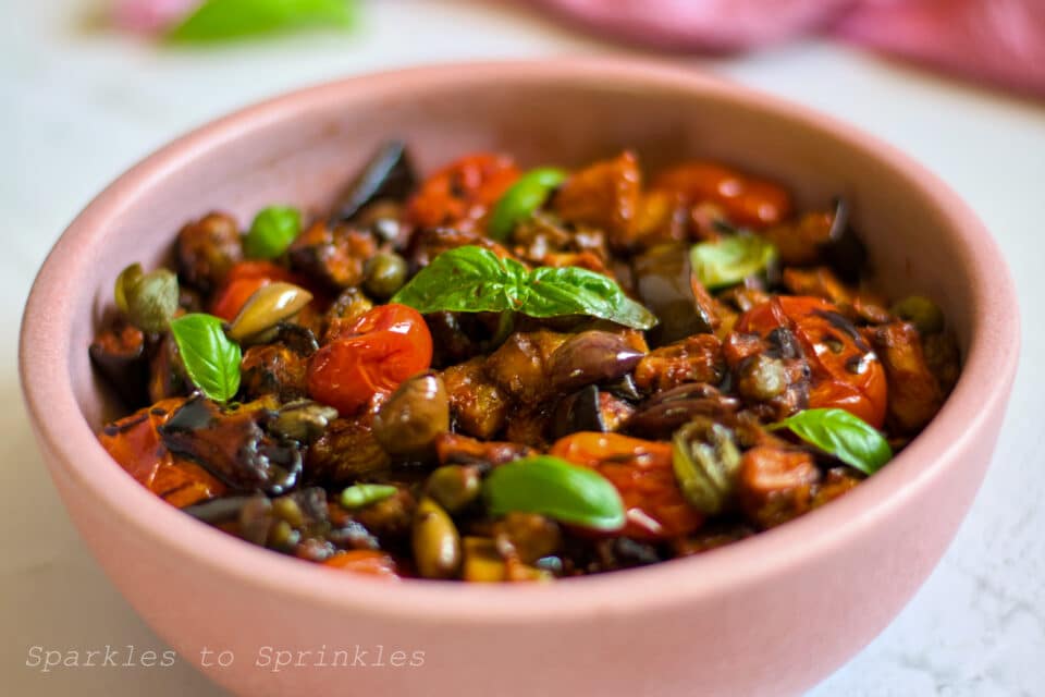 Eggplant Caponata Sparkles to Sprinkles