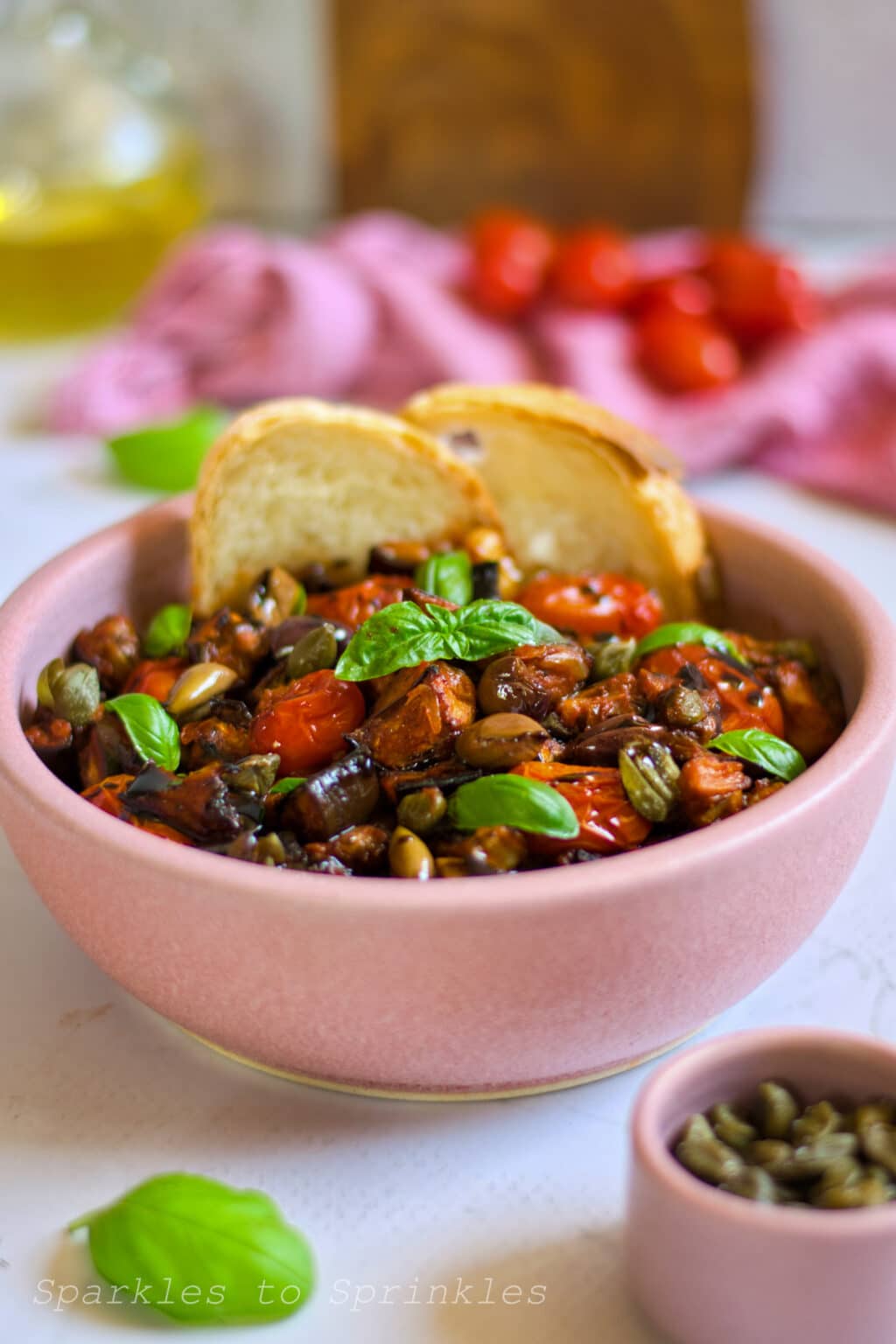 Eggplant Caponata Sparkles to Sprinkles