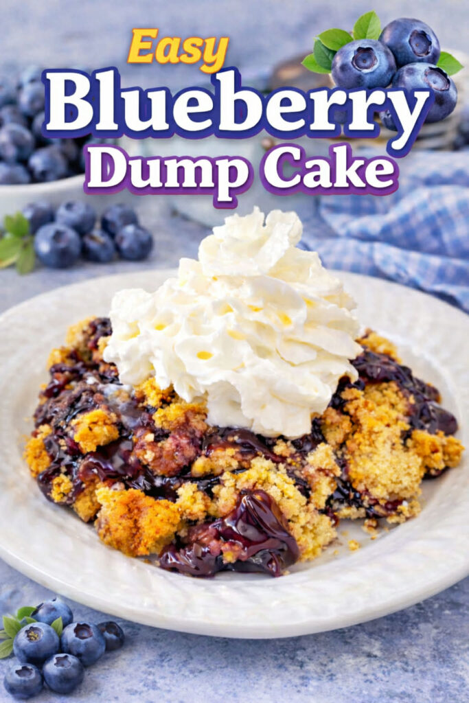 blueberry dump cake pin