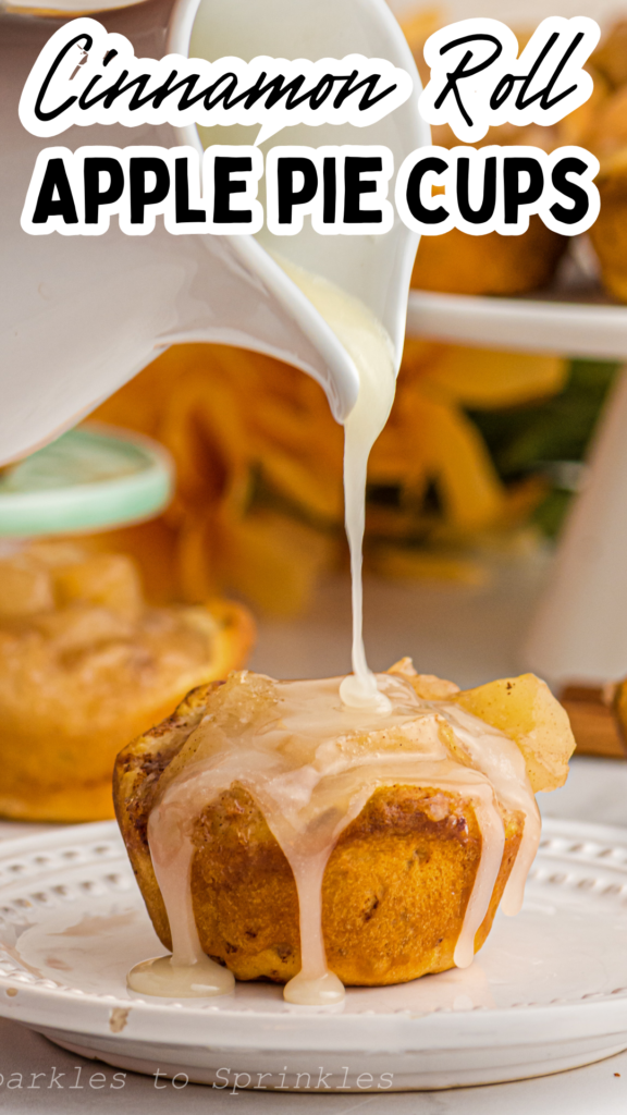 cinnamon roll apple pie cups long pin