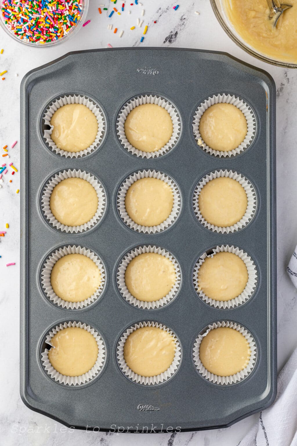 Funfetti Pancake Mix Muffins Sparkles to Sprinkles