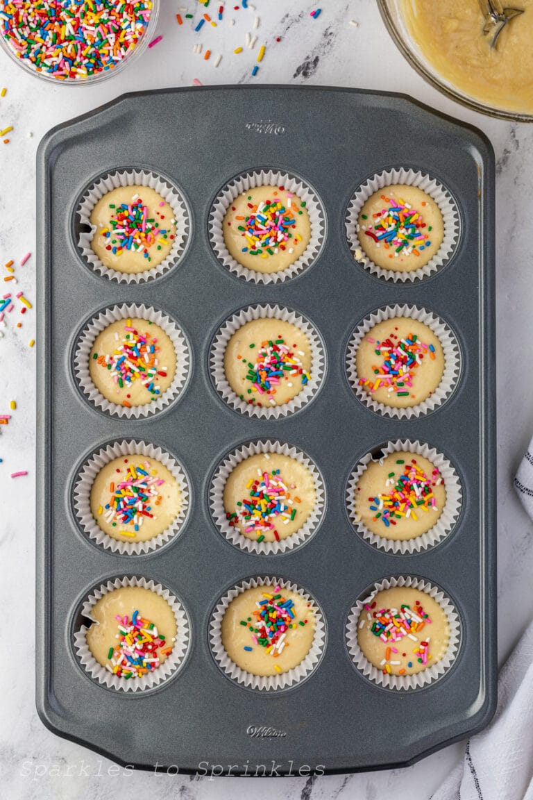 Funfetti Pancake Mix Muffins Sparkles to Sprinkles
