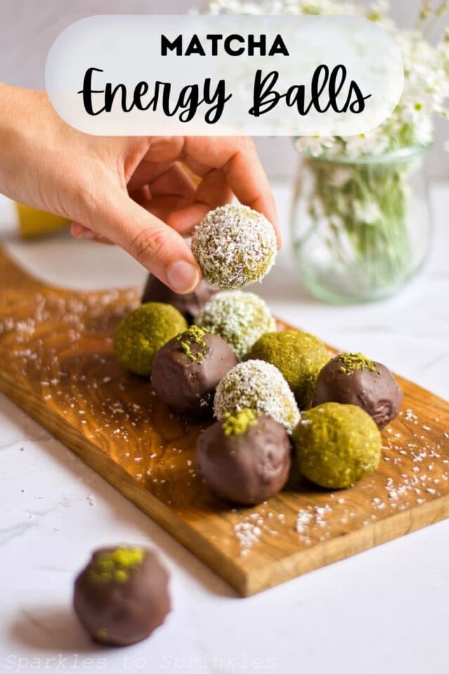Matcha Energy Balls Sparkles to Sprinkles