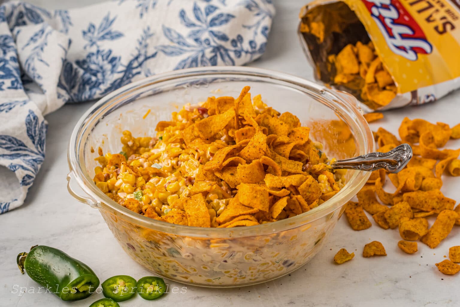 Ninja Foodi or Air Fryer Corn Casserole Sparkles to Sprinkles