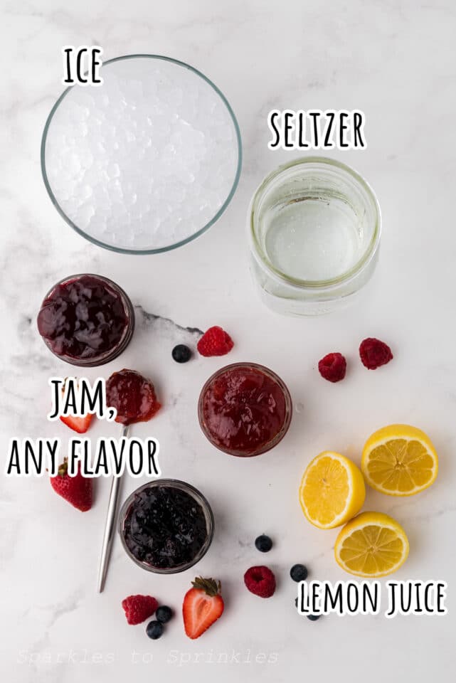 Jam Seltzer Drink Sparkles to Sprinkles