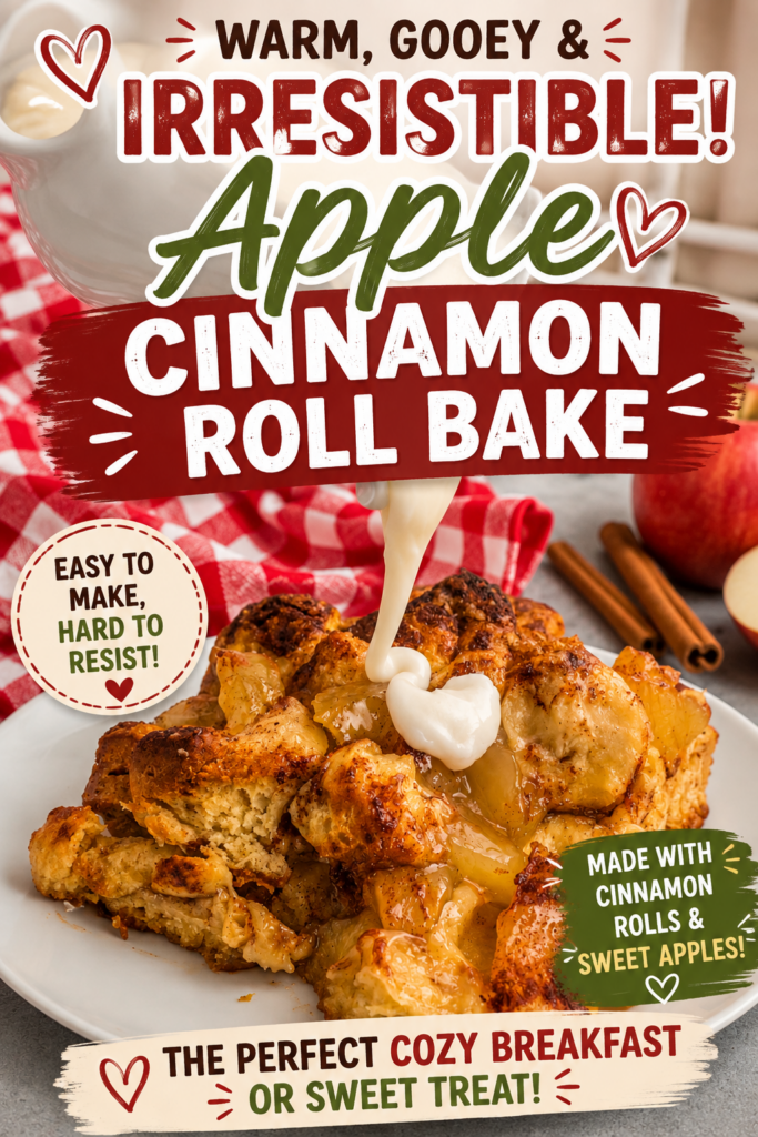 apple cinnamon roll bake pin new