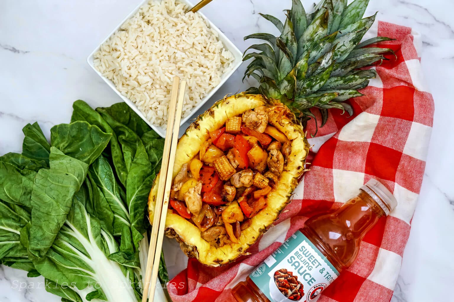 Blackstone Sweet & Tangy Pineapple Chicken Sparkles to Sprinkles