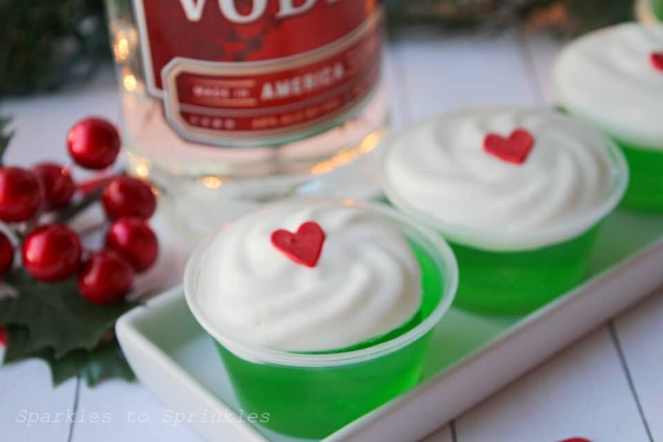 Grinch Jello Shots - Sparkles to Sprinkles