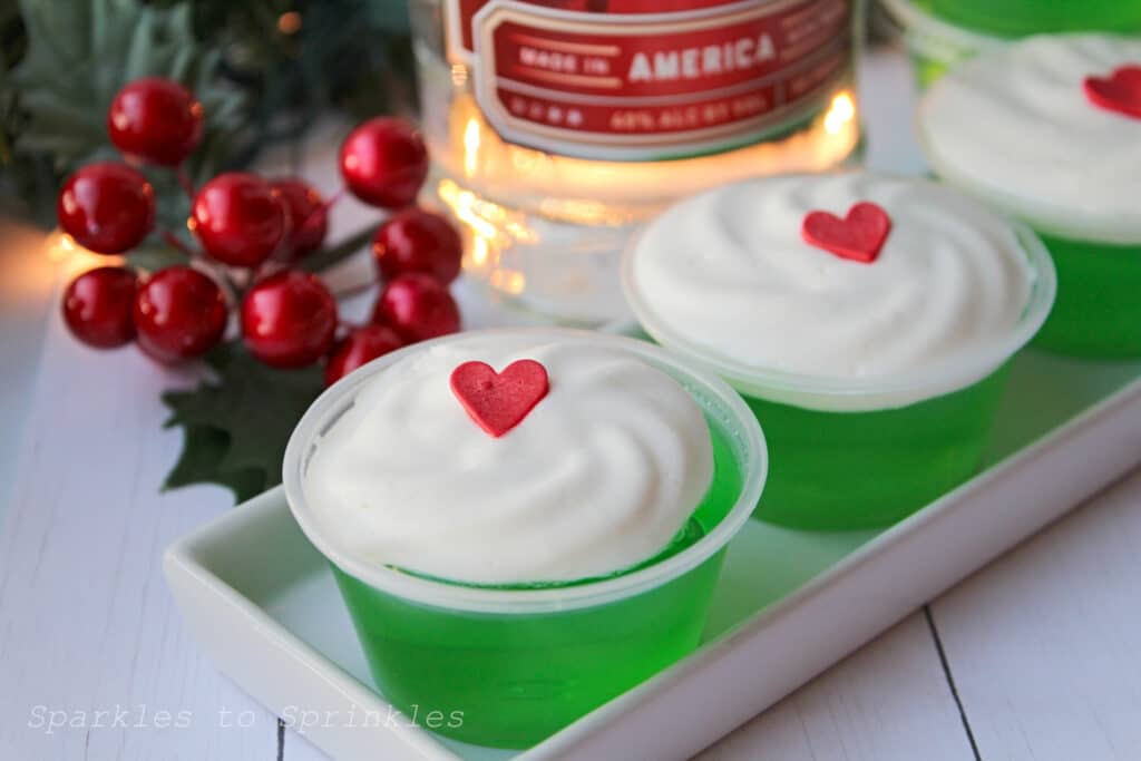 grinch jello shots