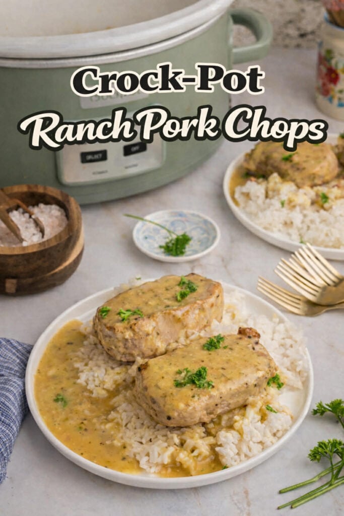 crockpot ranch pork chops pin