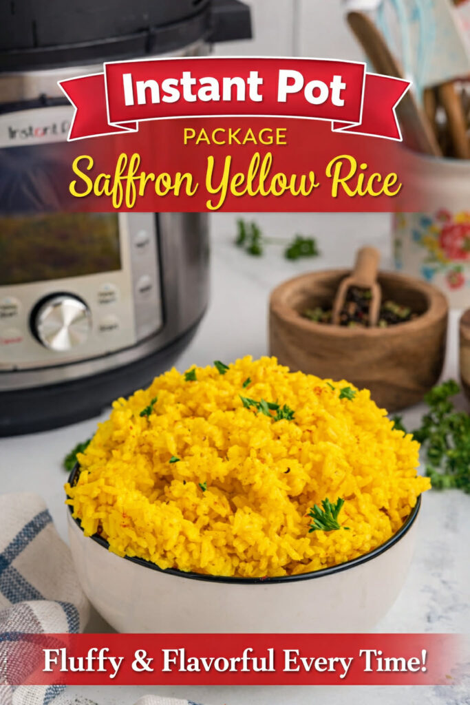 instant pot package saffron yellow rice pin