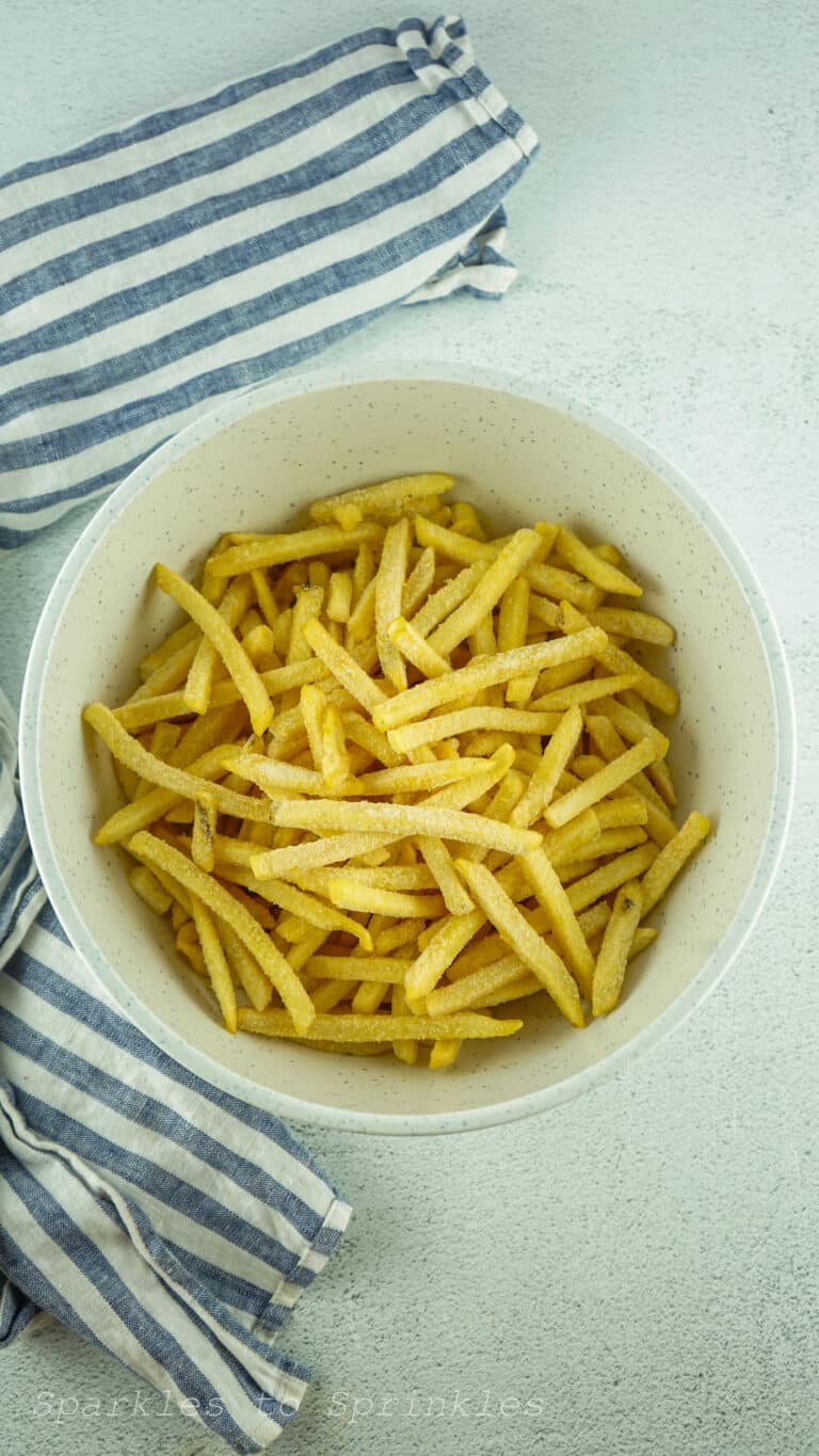 Air Fryer Frozen French Fries Sparkles to Sprinkles