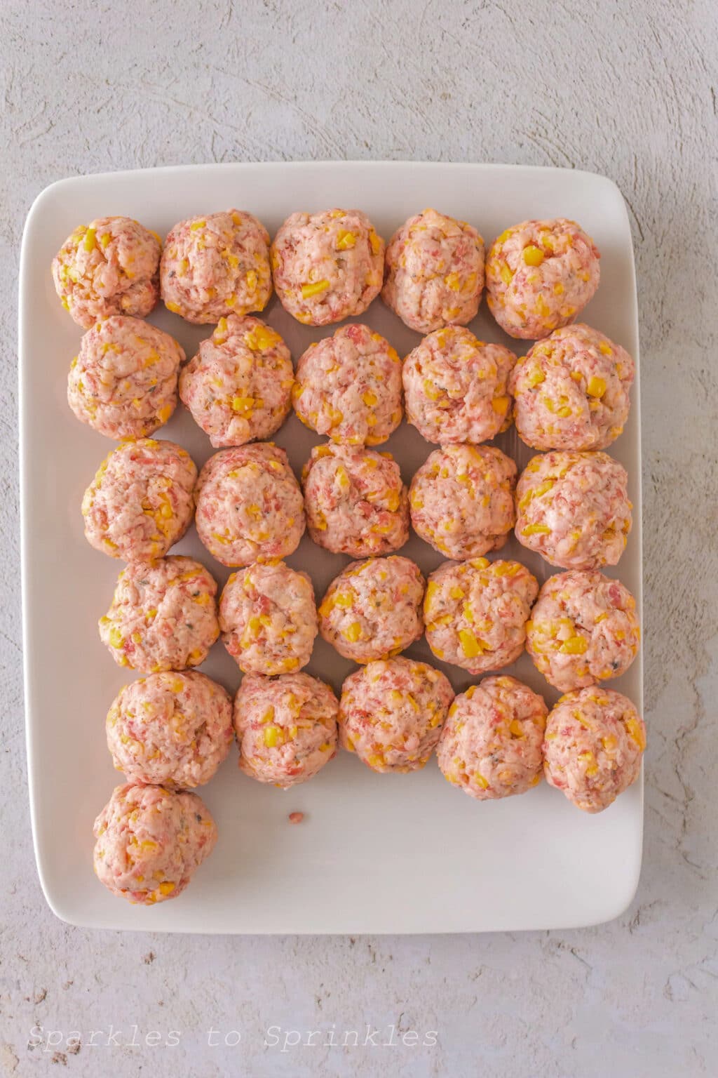 Air Fryer Bisquick Sausage Balls Sparkles to Sprinkles