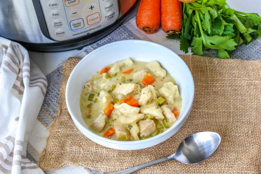 instant pot chicken and dumplings