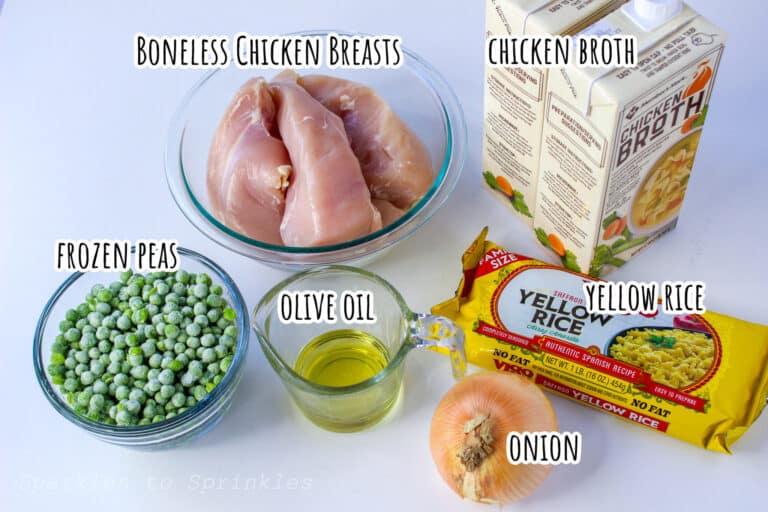 OnePot Crockpot Chicken and Yellow Rice Feast Sparkles to Sprinkles