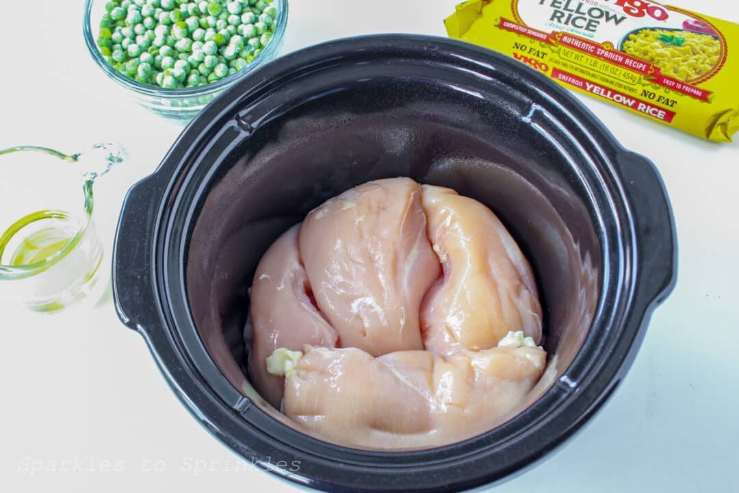 OnePot Crockpot Chicken and Yellow Rice Feast Sparkles to Sprinkles