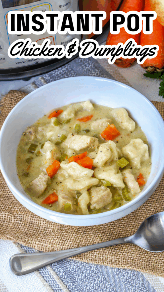 instant pot chicken and dumplings long pin