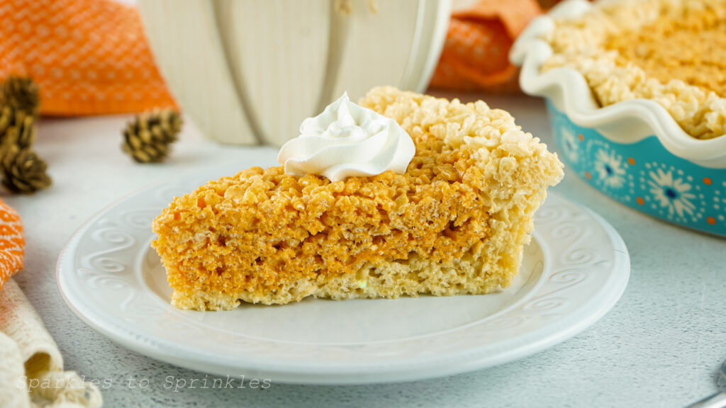 pumpkin pie rice krispie treats