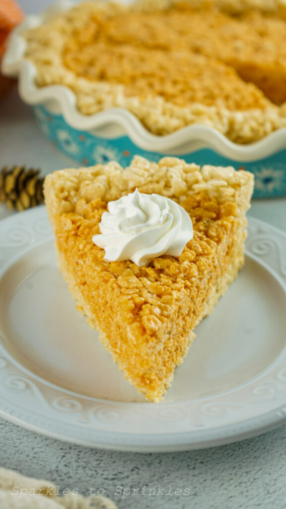 pumpkin pie rice krispie treats