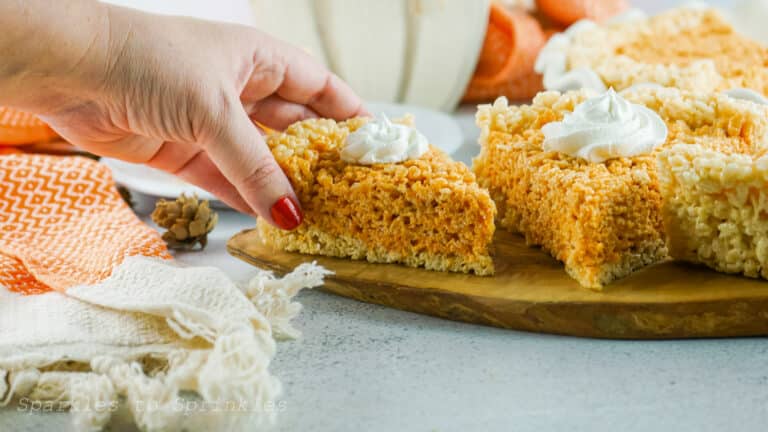 Pumpkin Pie Rice Krispie Treats