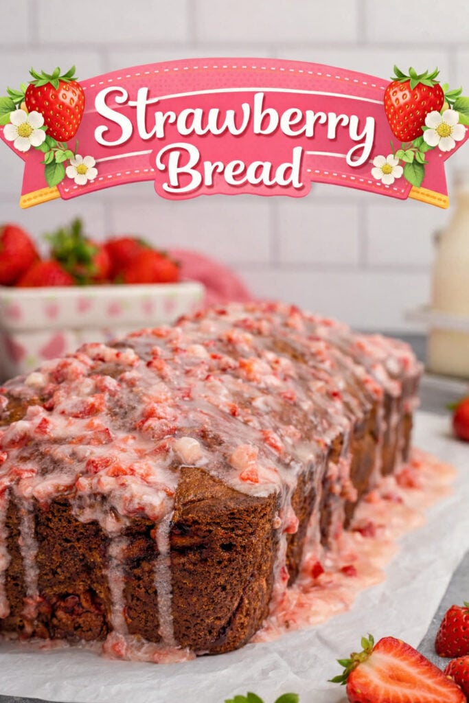 strawberry bread pin new