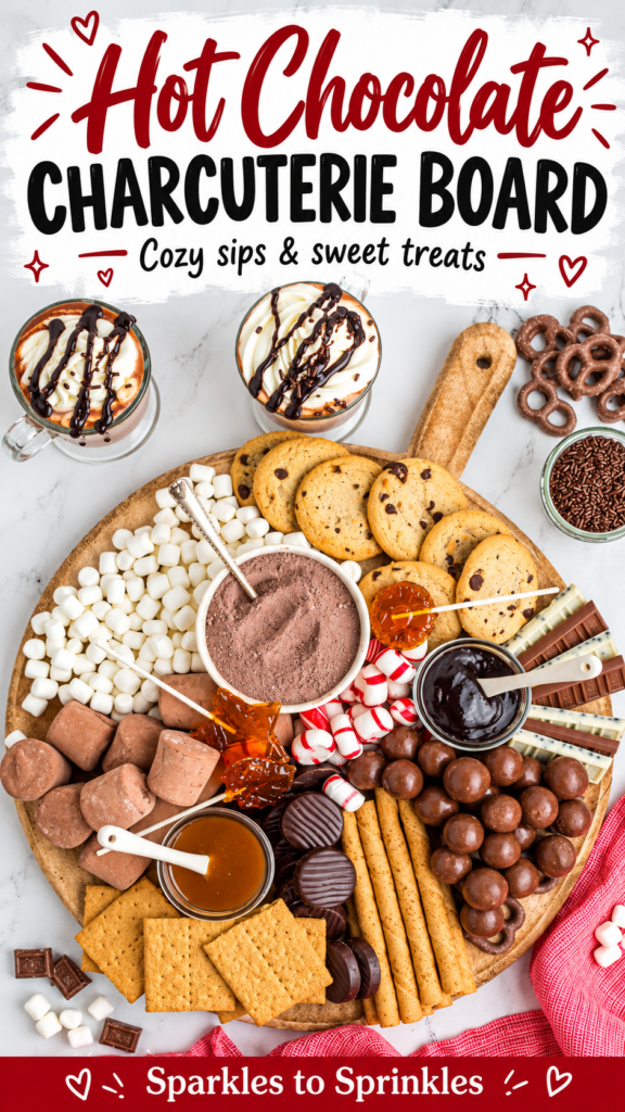 hot chocolate charcuterie pin new
