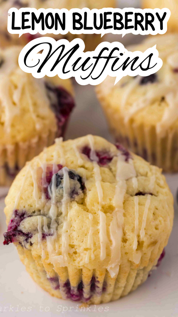 lemon blueberry muffins long pin