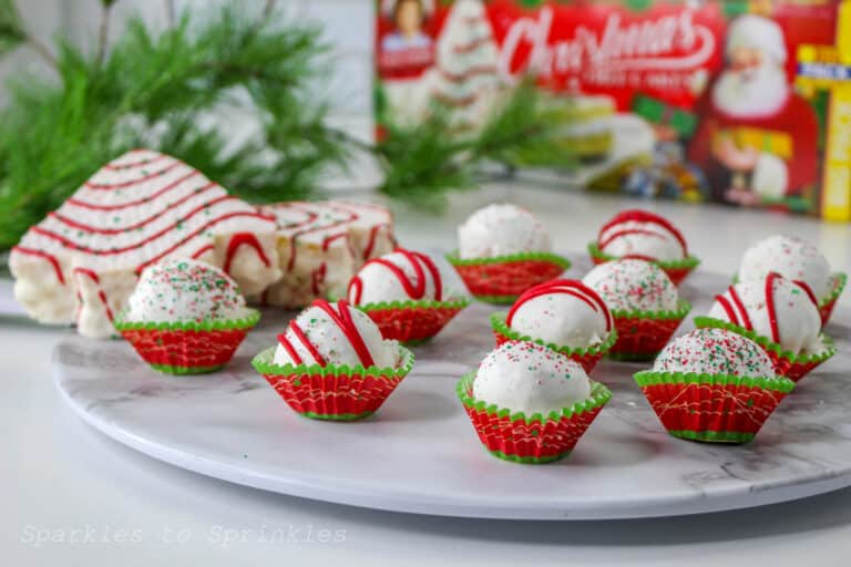 Little Debbie Christmas Tree Cake Truffles Sparkles to Sprinkles