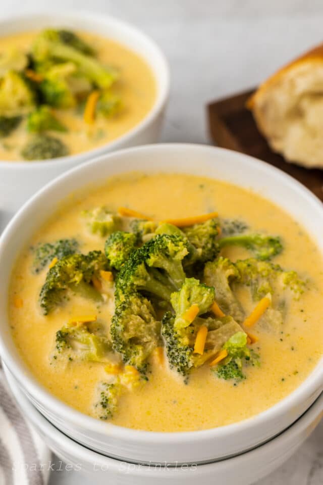 Easy Broccoli Cheese Soup - Sparkles to Sprinkles